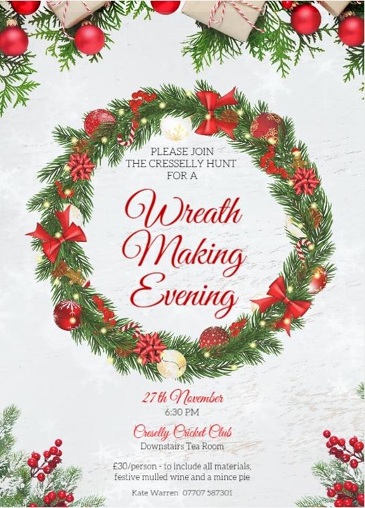 Christmas Wreath Making Poster